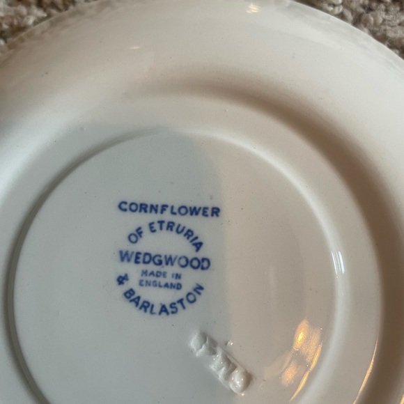 Wedgewood Cornflower of Etruria made in England Set of 4 Saucers Small Plates - Picture 4 of 10